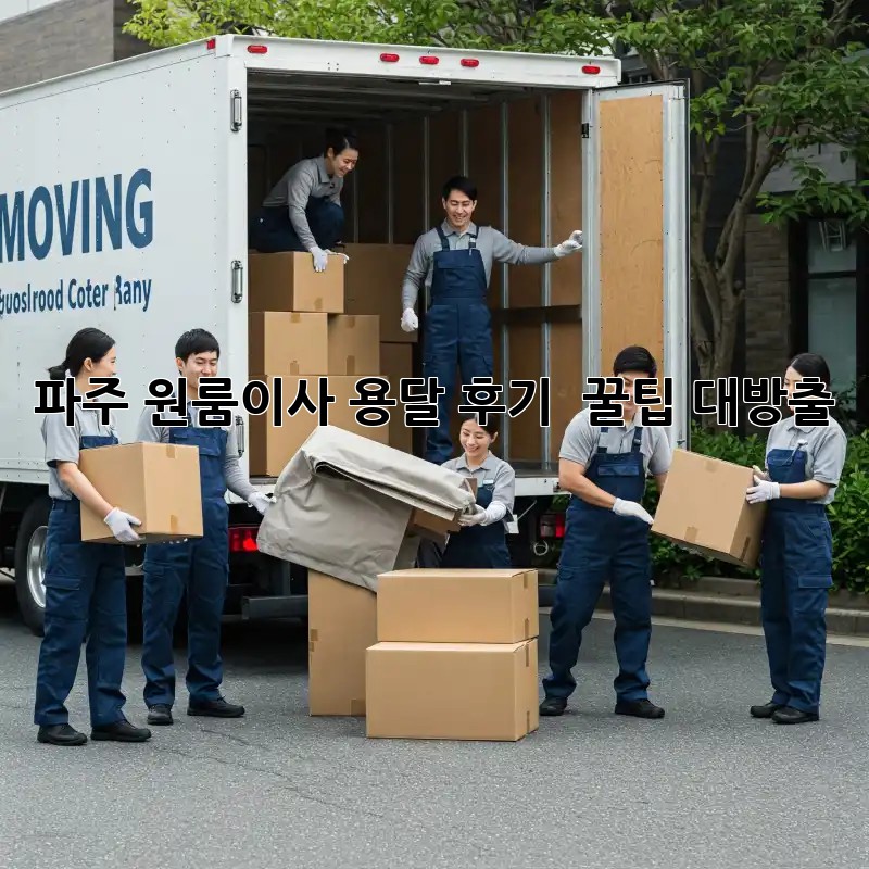 파주 원룸이사 용달 후기 💯 꿀팁 대방출! 🚚💨