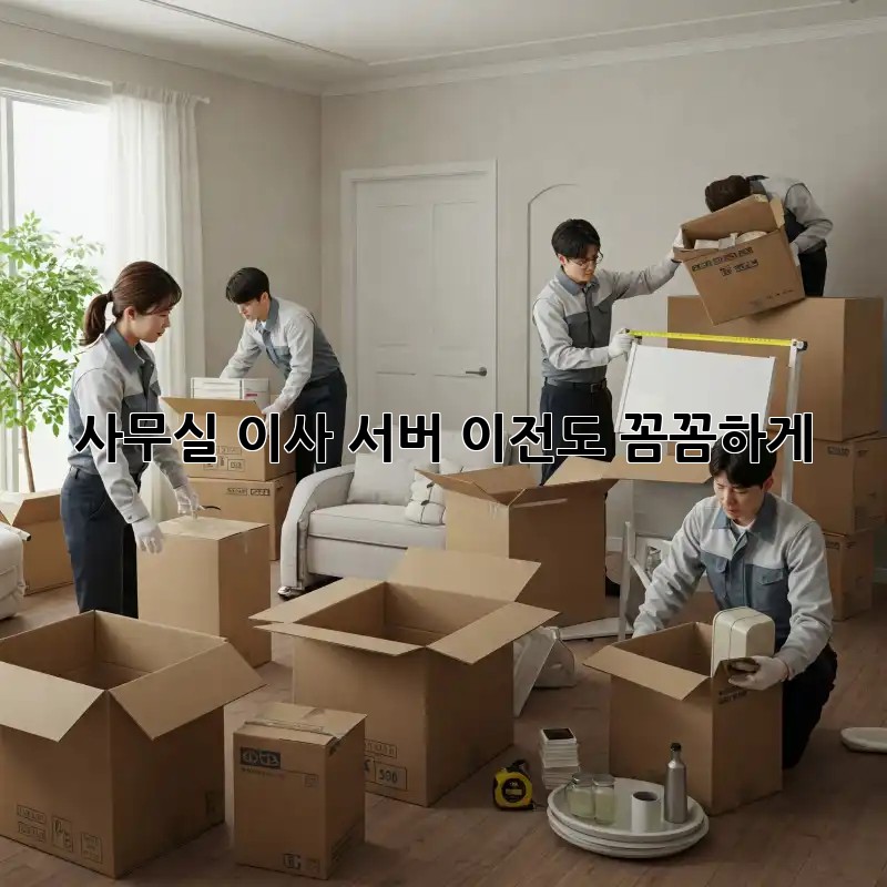 사무실 이사? 서버 이전도 꼼꼼하게!